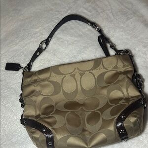 Coach Brown Signature Shoulder Bag